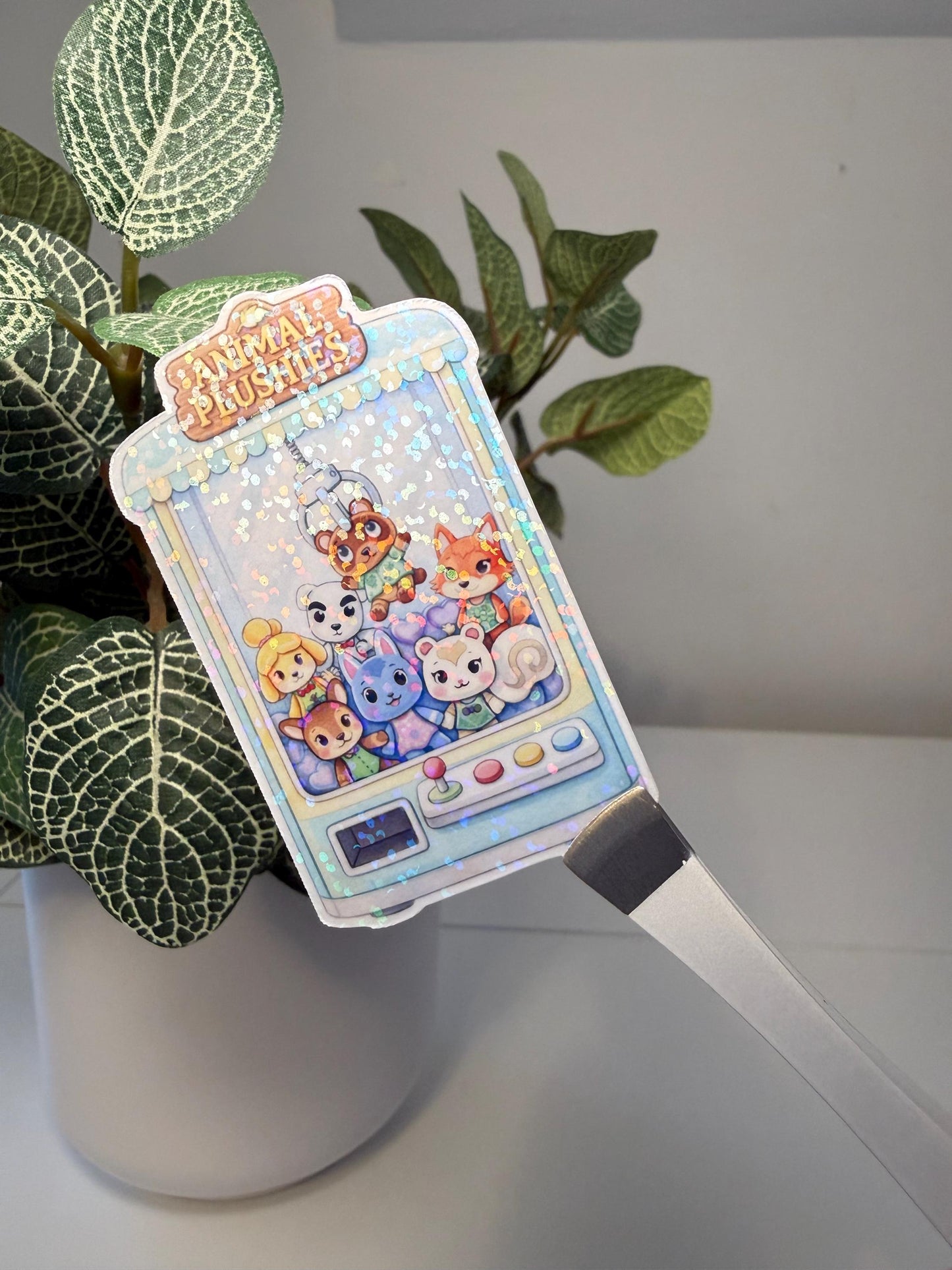 Animal Crossing Inspired Claw Machine Plushies Sticker