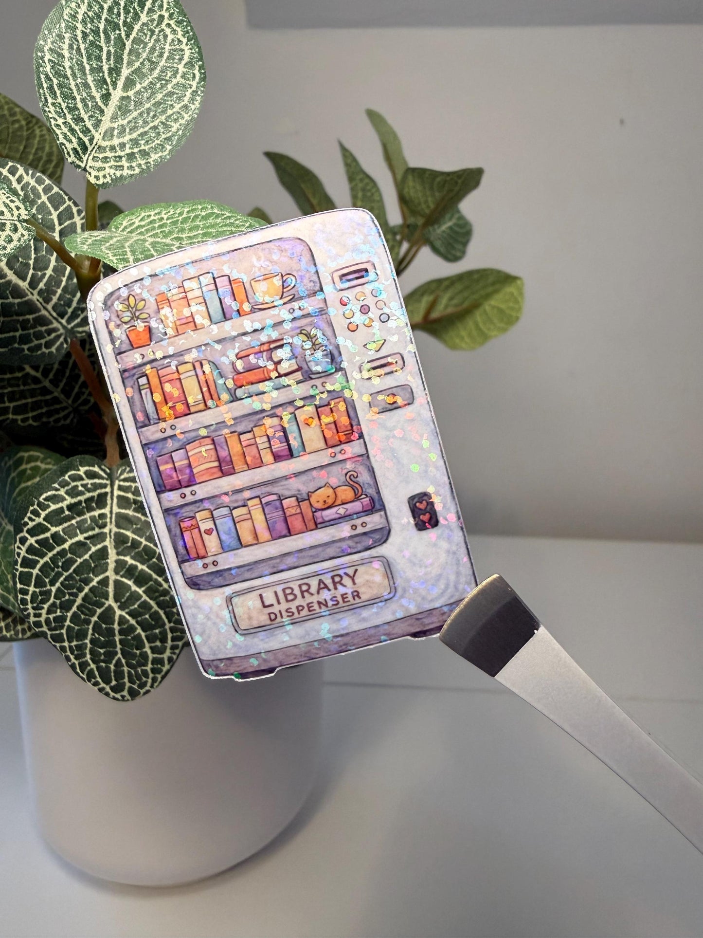 Library Dispenser Sticker
