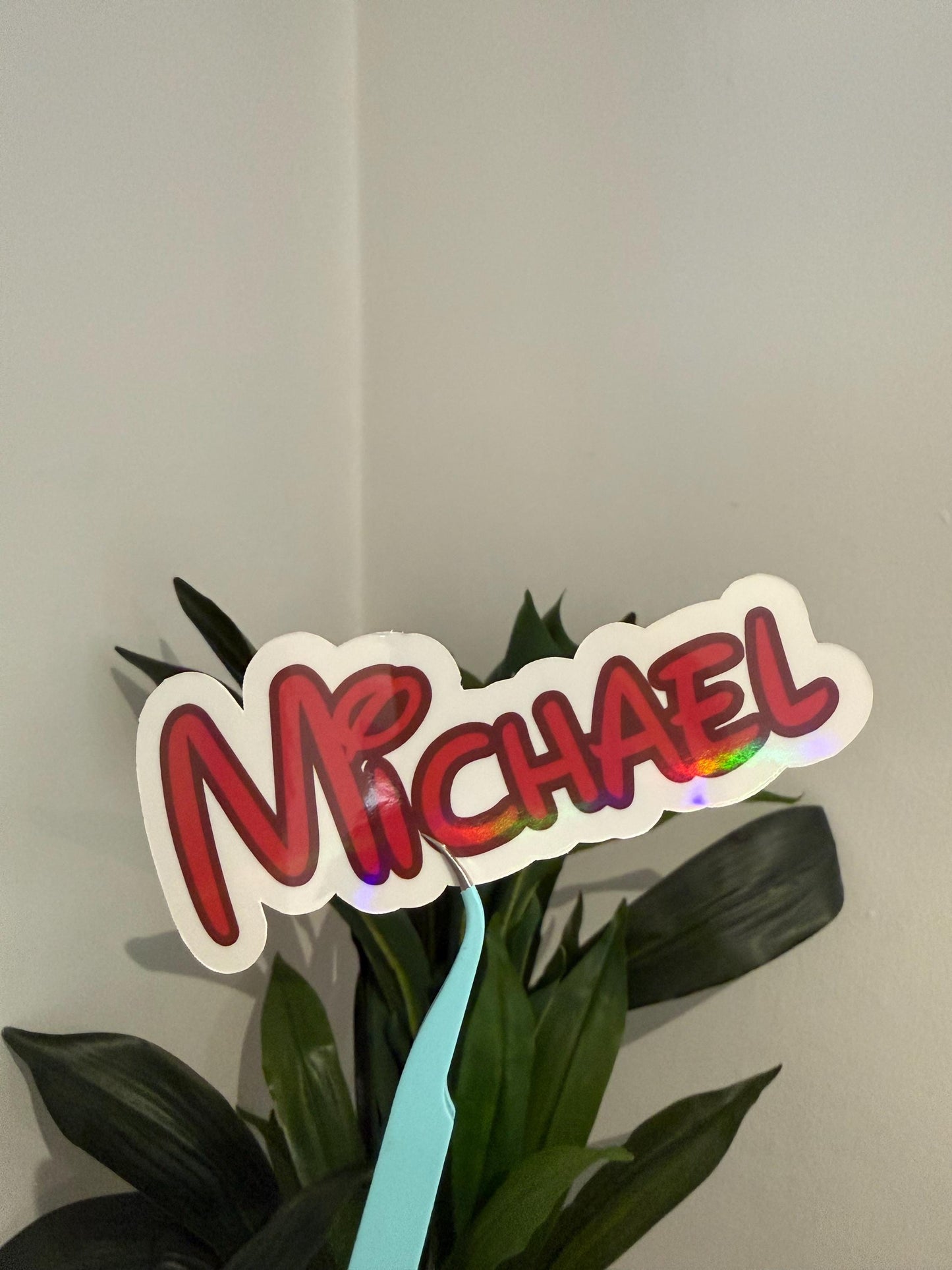 Personalized Theme Park Name Sticker
