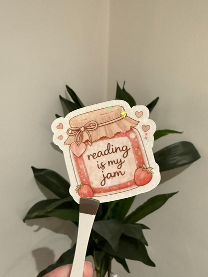 Reading Is My Jam Sticker