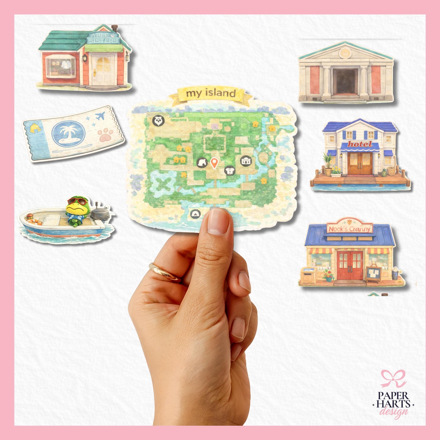 Animal Crossing Island Sticker Pack
