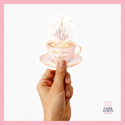 Once Upon a Latte Sticker | Disney Inspired