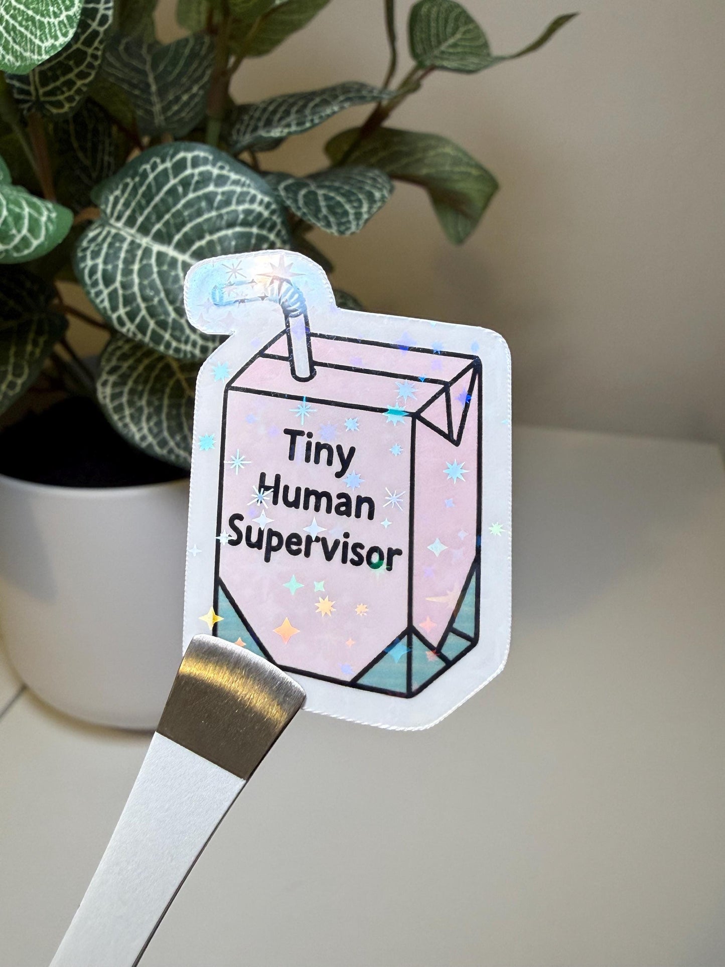 Tiny Human Supervisor Sticker