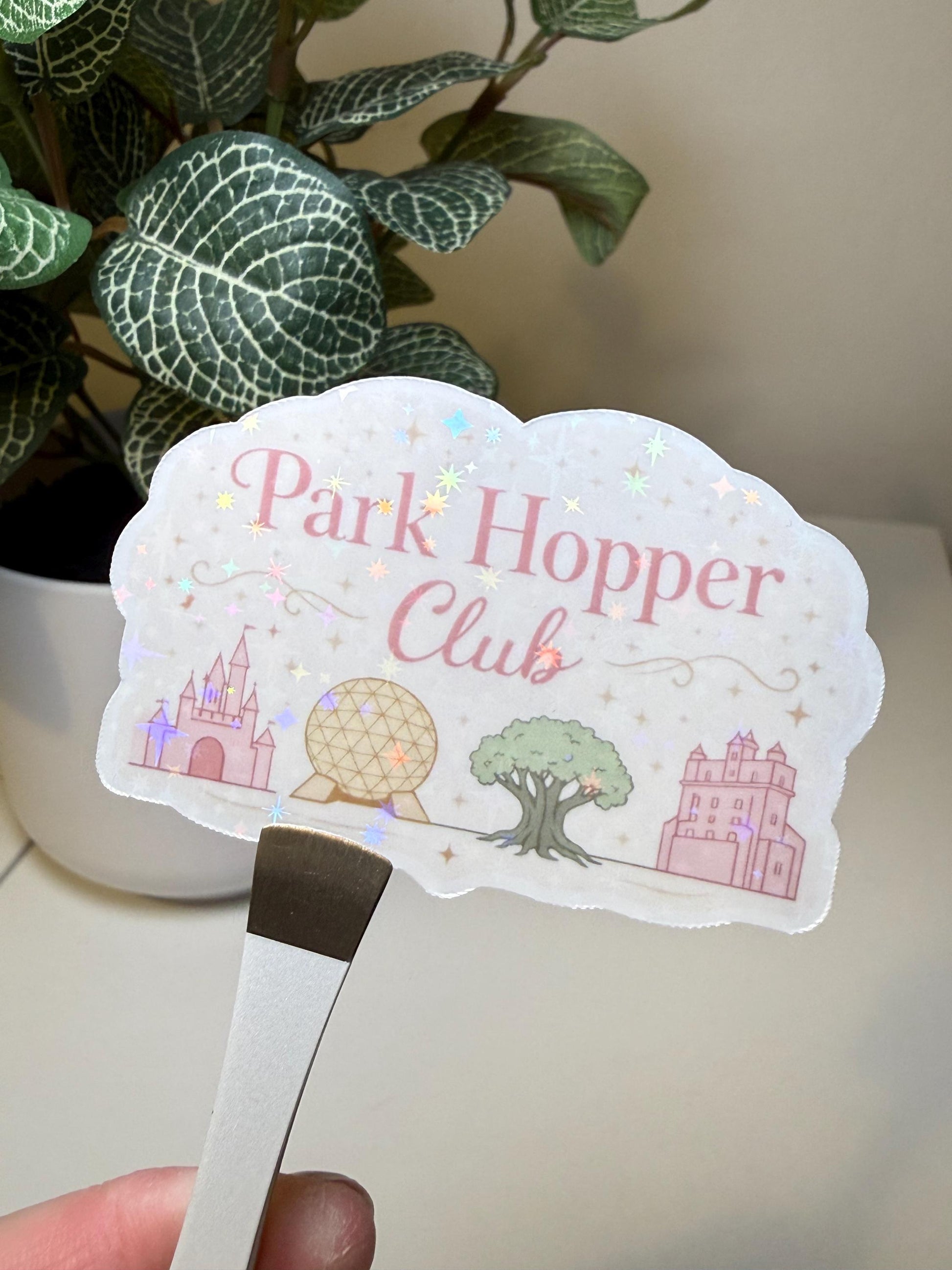 Pink Park Hopper Sticker