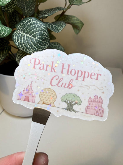 Pink Park Hopper Sticker