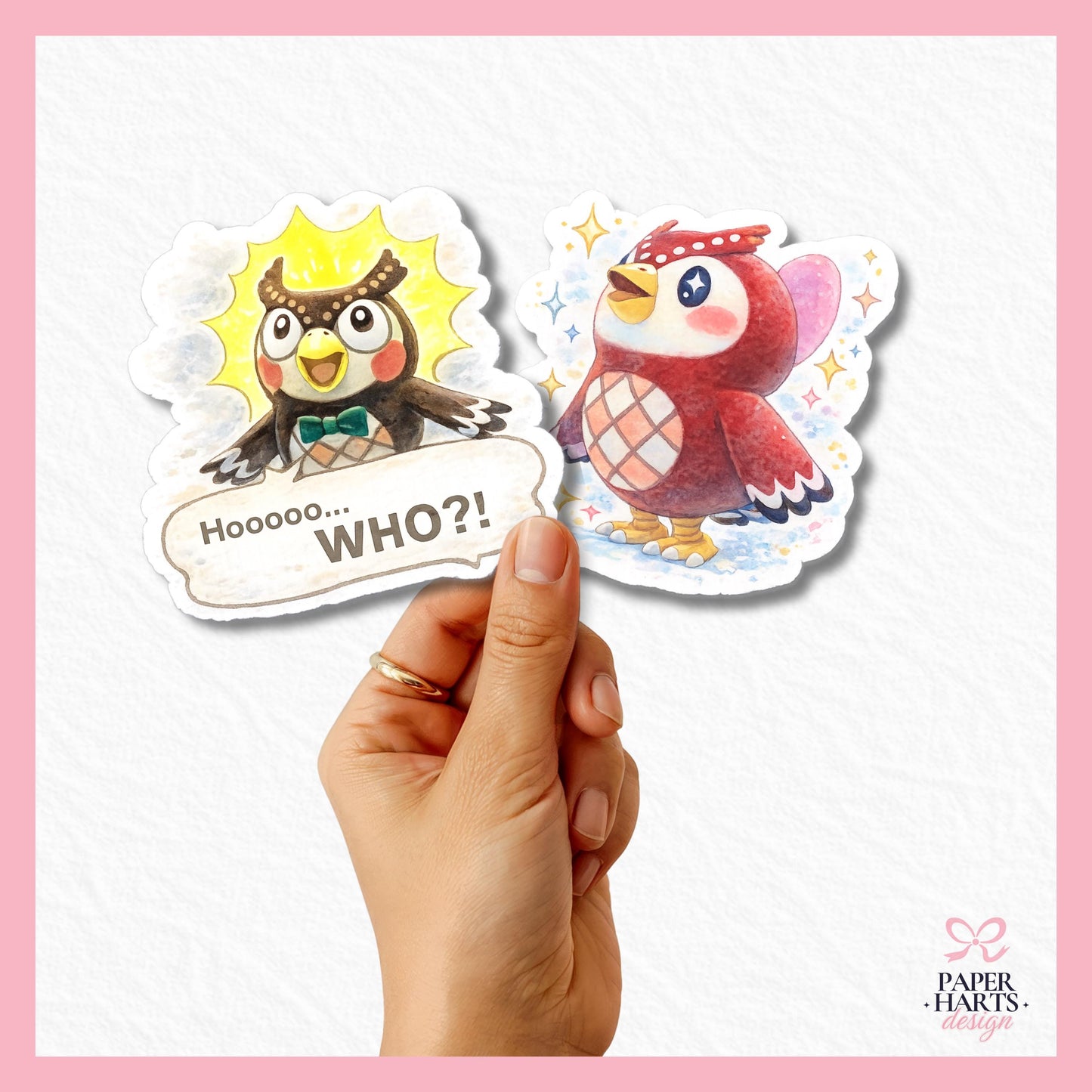 Animal Crossing Owl Sticker Set