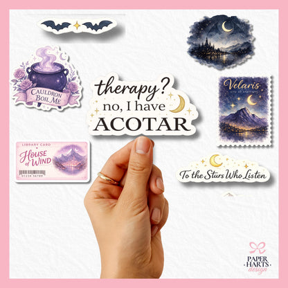 ACOTAR Sticker Pack | Velaris Night Court Bundle
