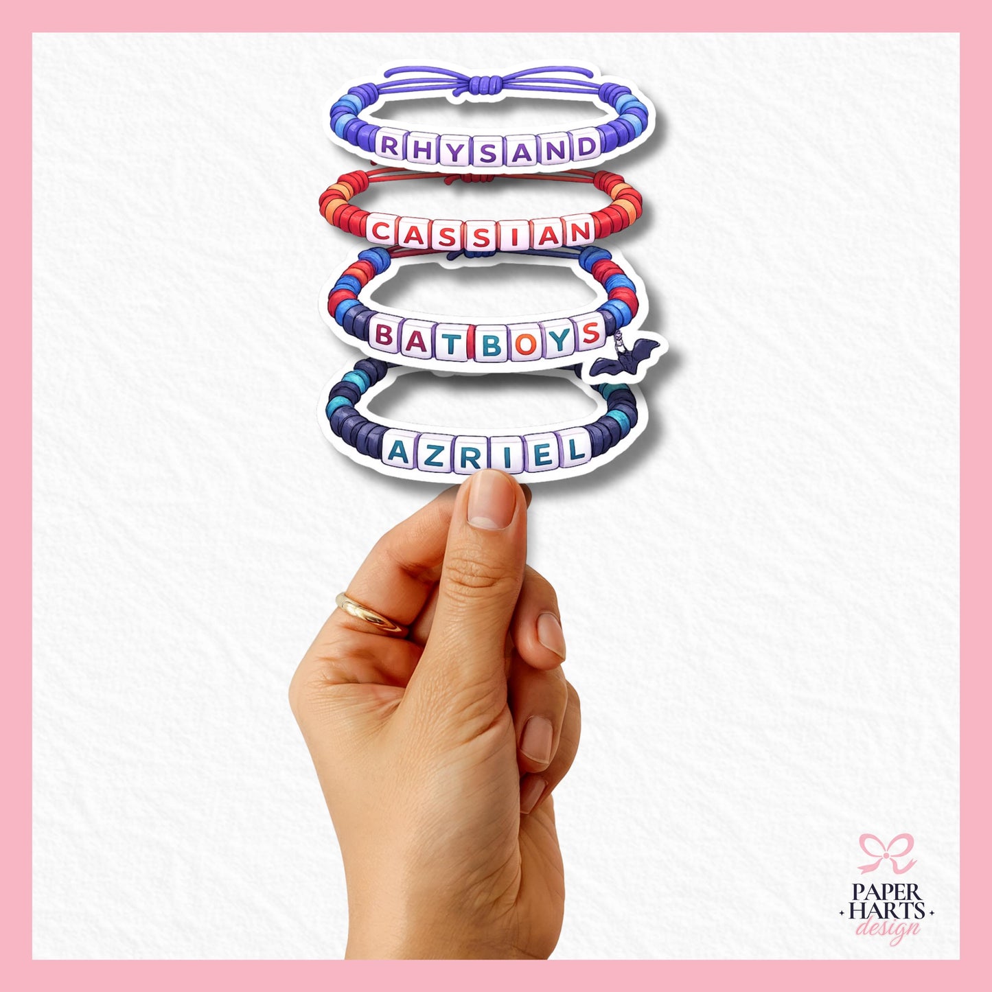 ACOTAR Friendship Bracelet Sticker Pack