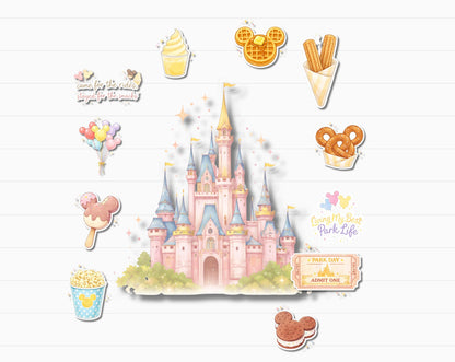 Theme Park Holographic Sticker Pack
