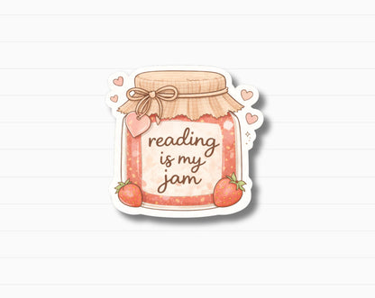 Reading Is My Jam Sticker