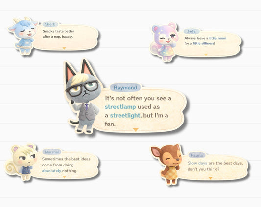 Animal Villager Quotes Sticker Pack Vol 1