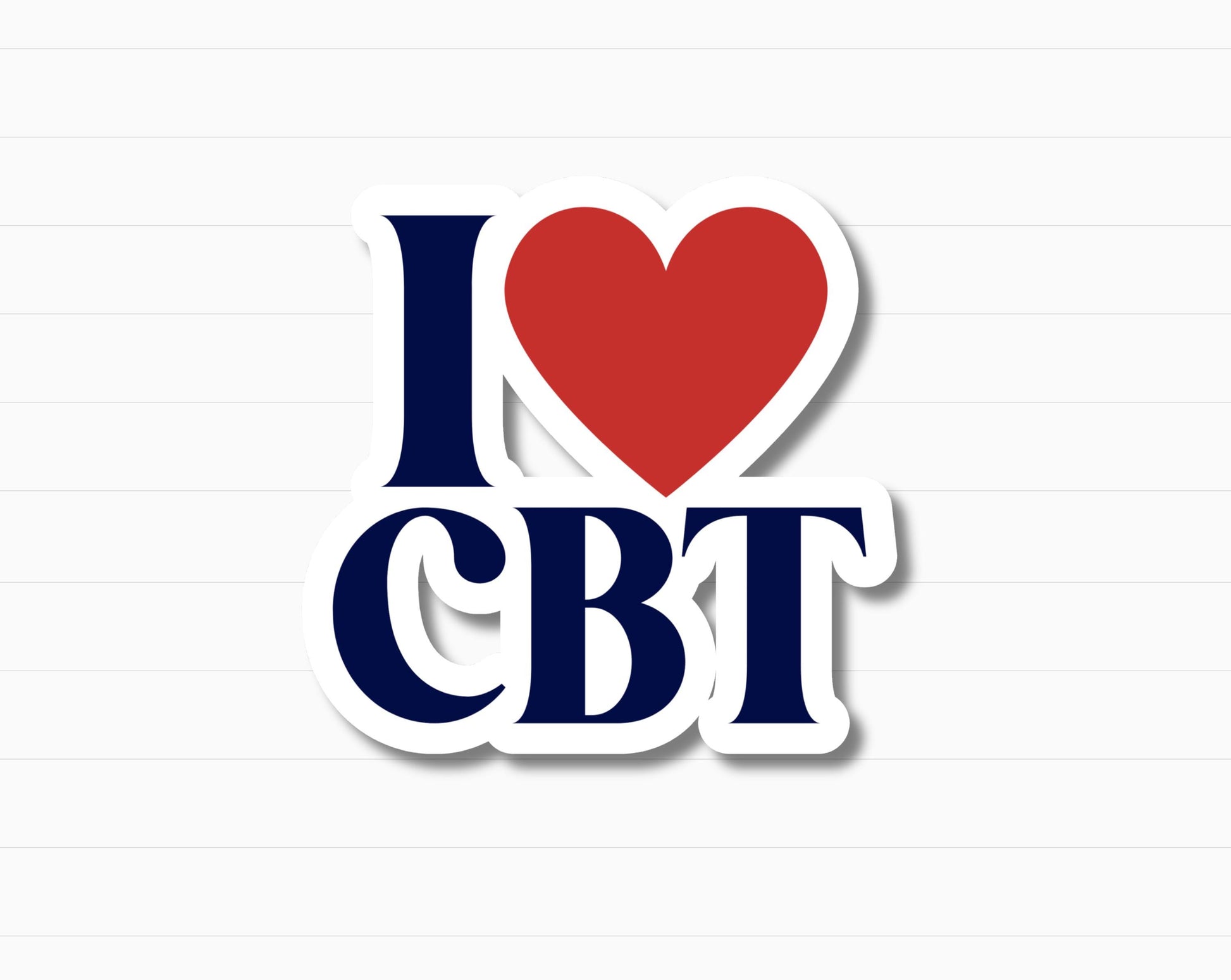 I Love CBT Sticker