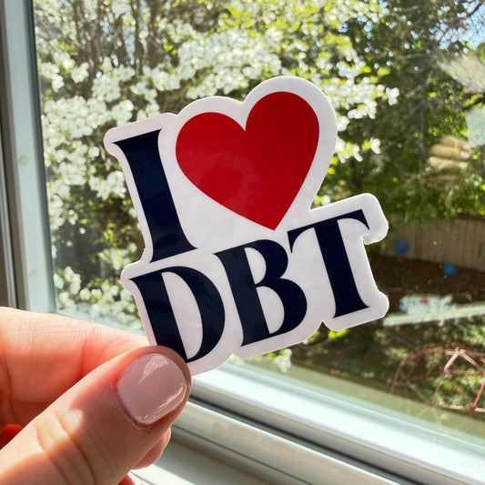 I Love DBT Sticker