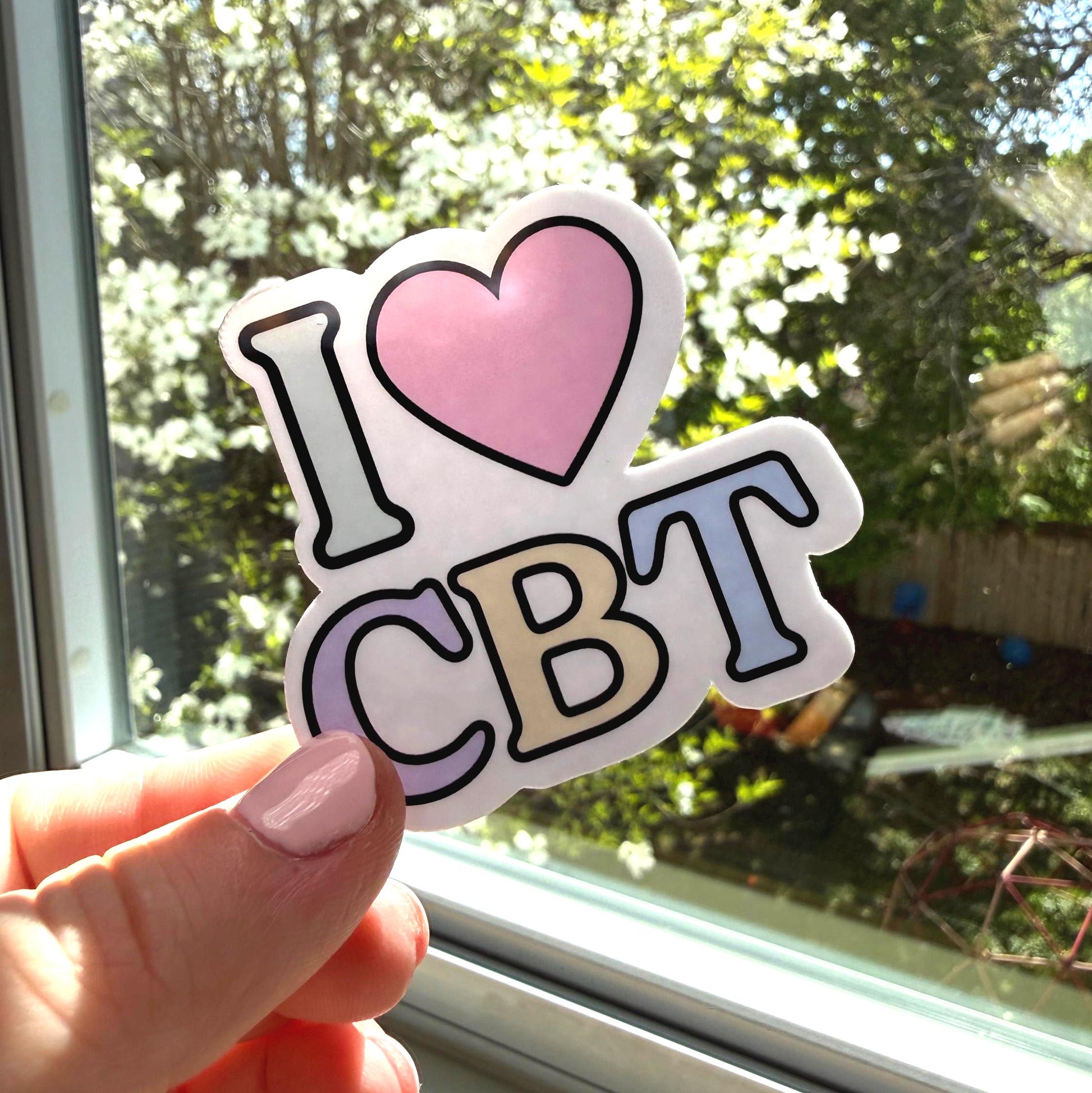 I Love CBT Sticker (Pastel Version)