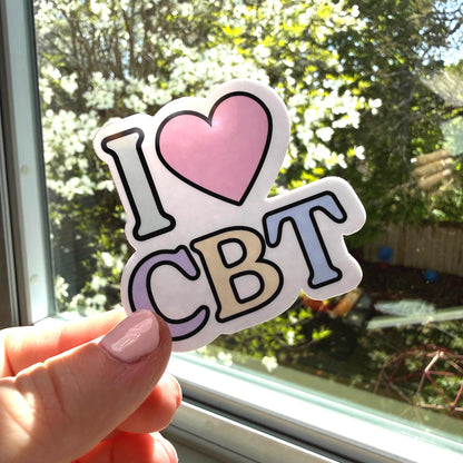 I Love CBT Sticker (Pastel Version)