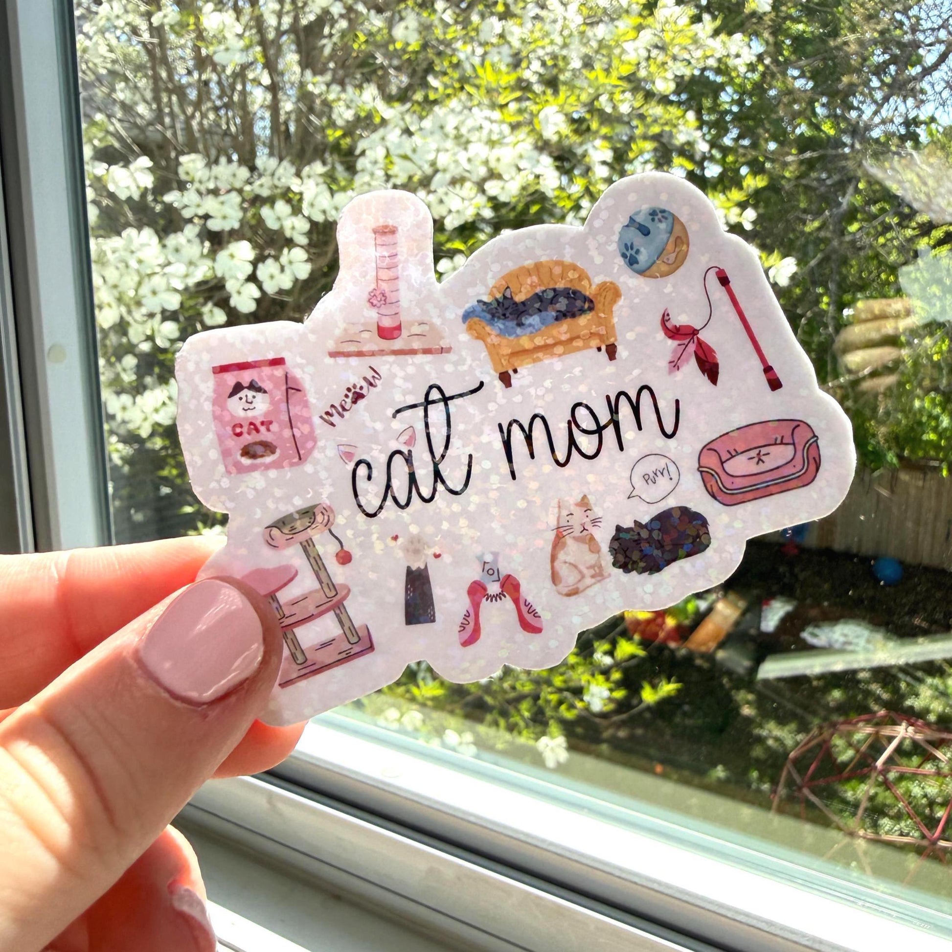 Cat Mom Sticker