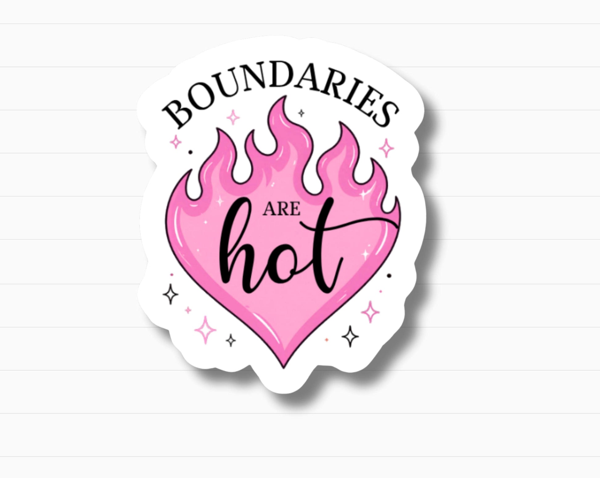 Boundaries Are Hot Sticker