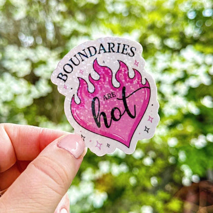 Boundaries Are Hot Sticker