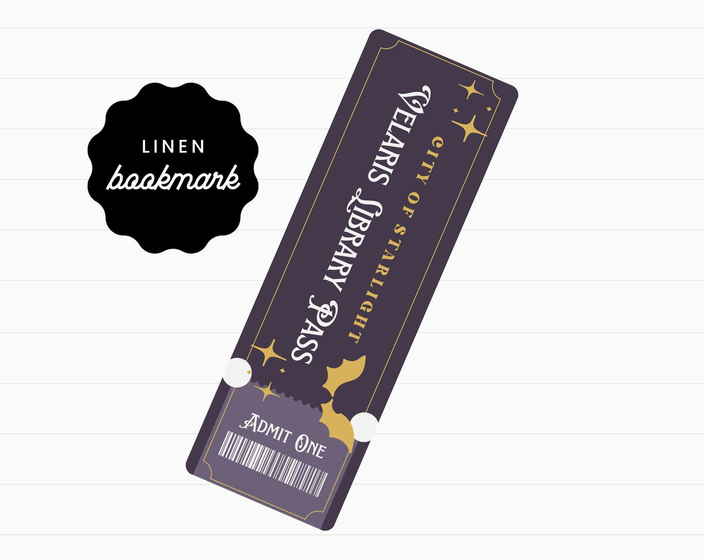 Velaris Library Pass Bookmark