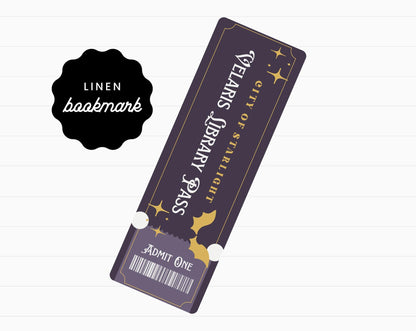 Velaris Library Pass Bookmark
