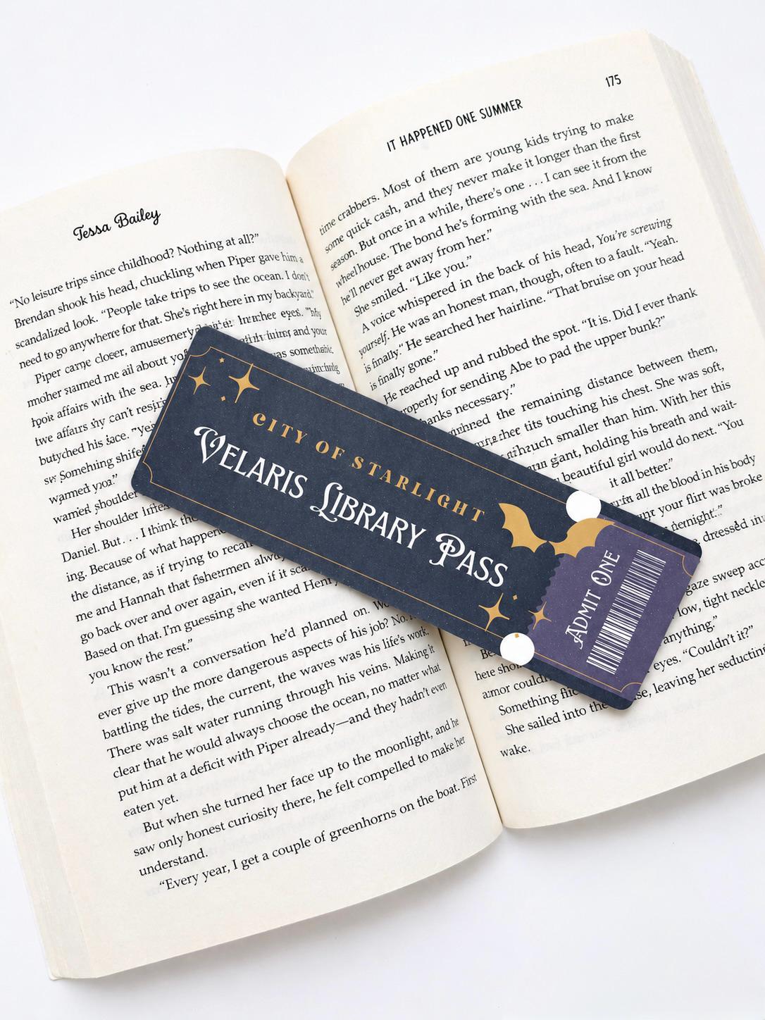 Velaris Library Pass Bookmark