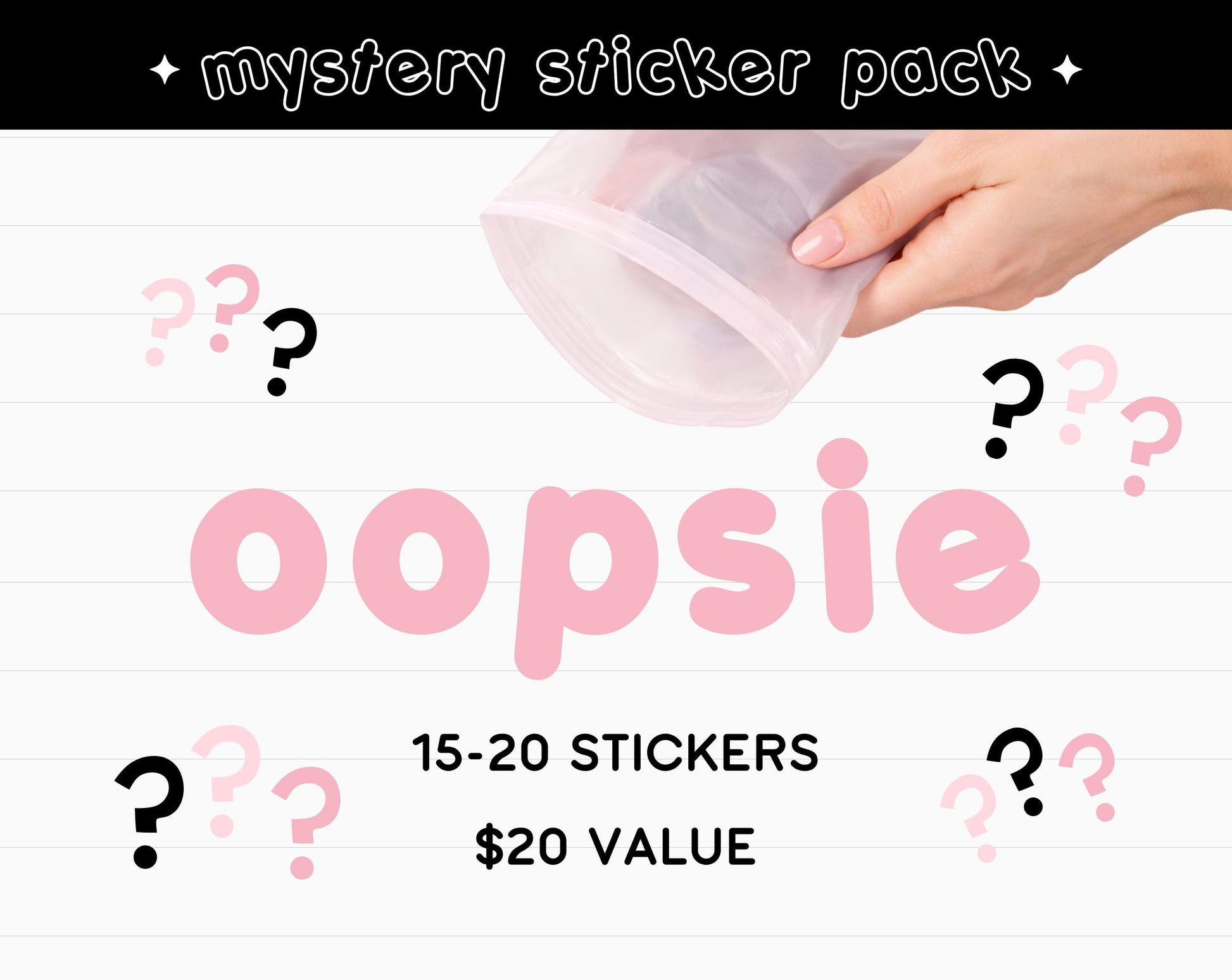 Oopsie Mystery Sticker Pack
