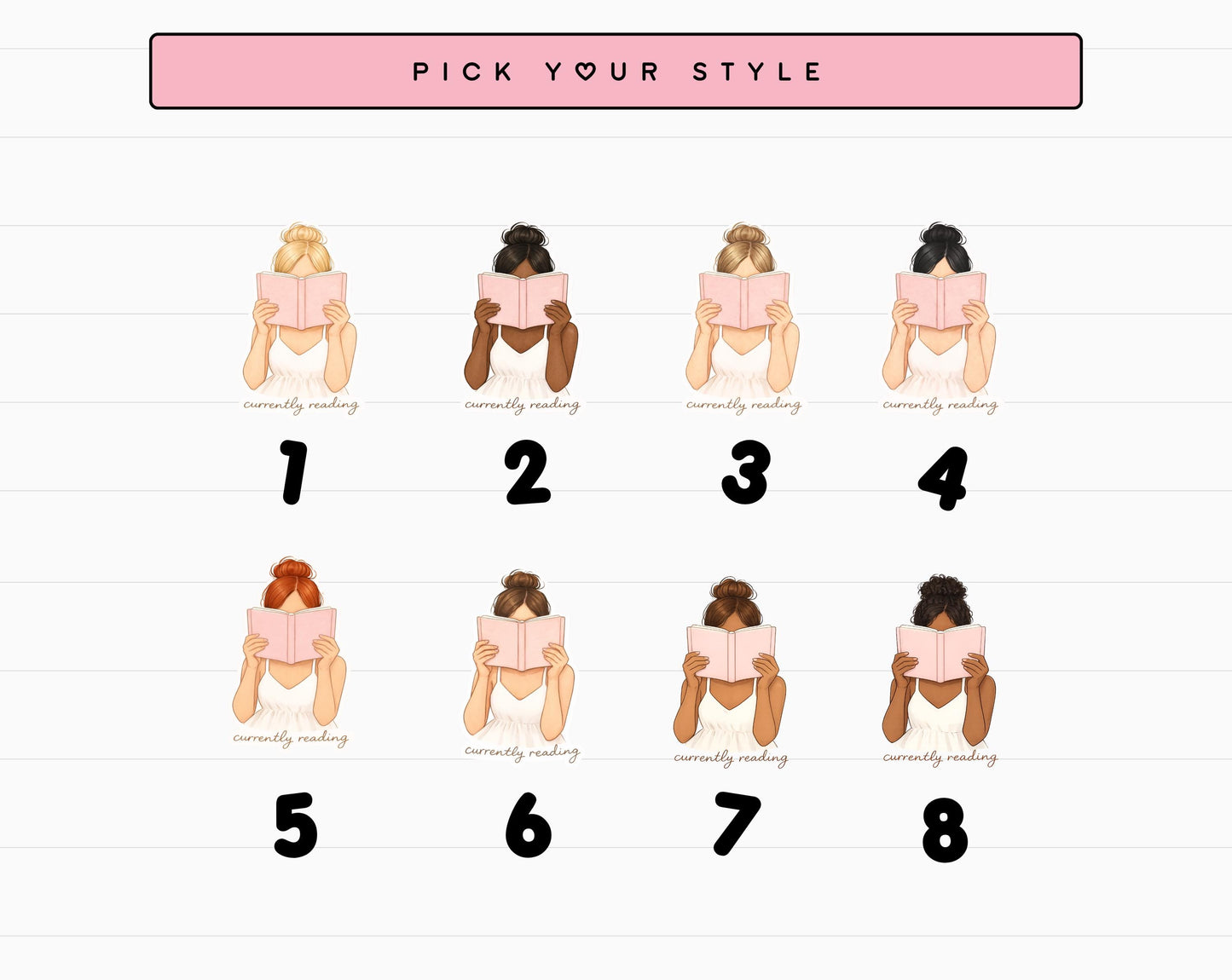 Currently Reading Sticker | Choose Your Style