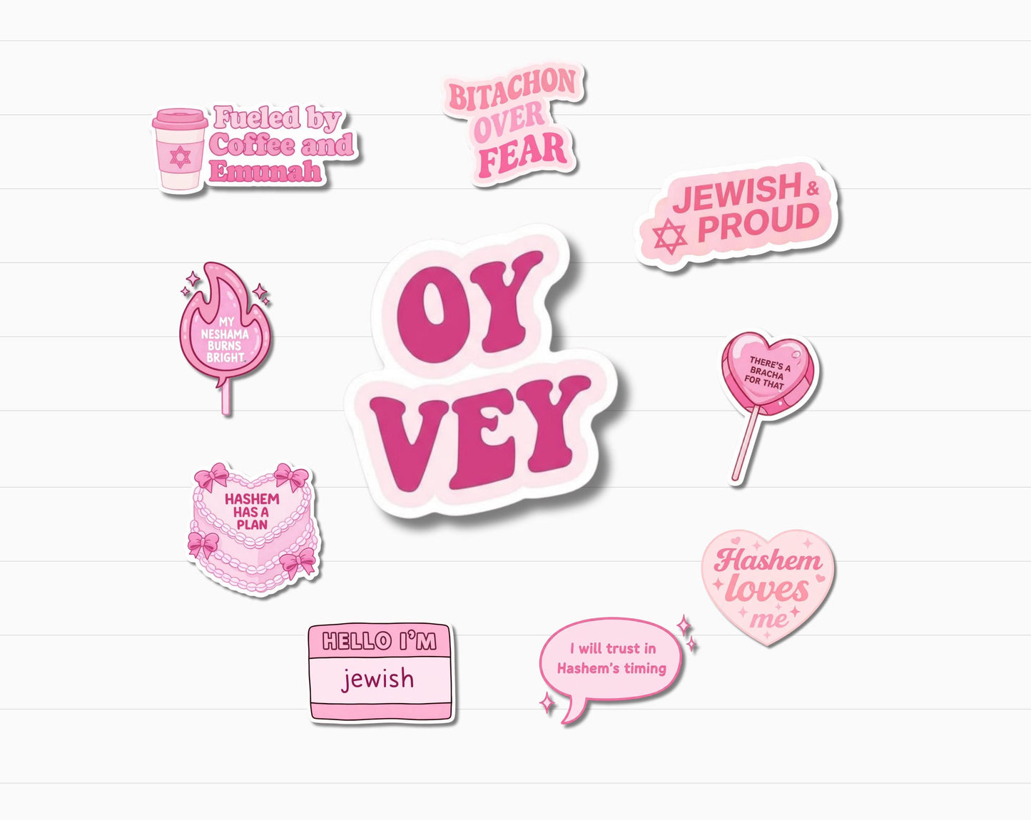 Jewish Girly Sticker Pack