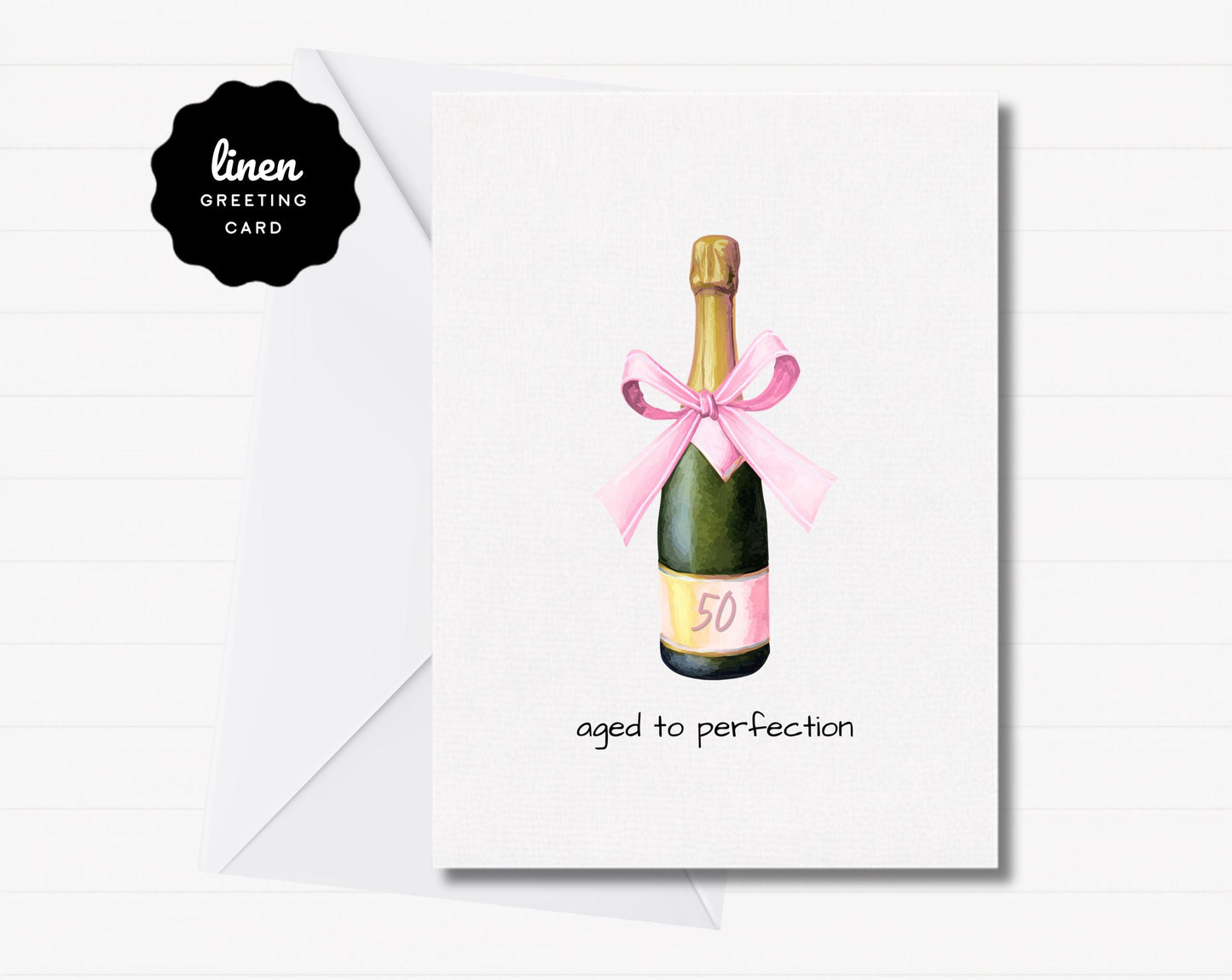 Aged to Perfection Milestone Birthday Card
