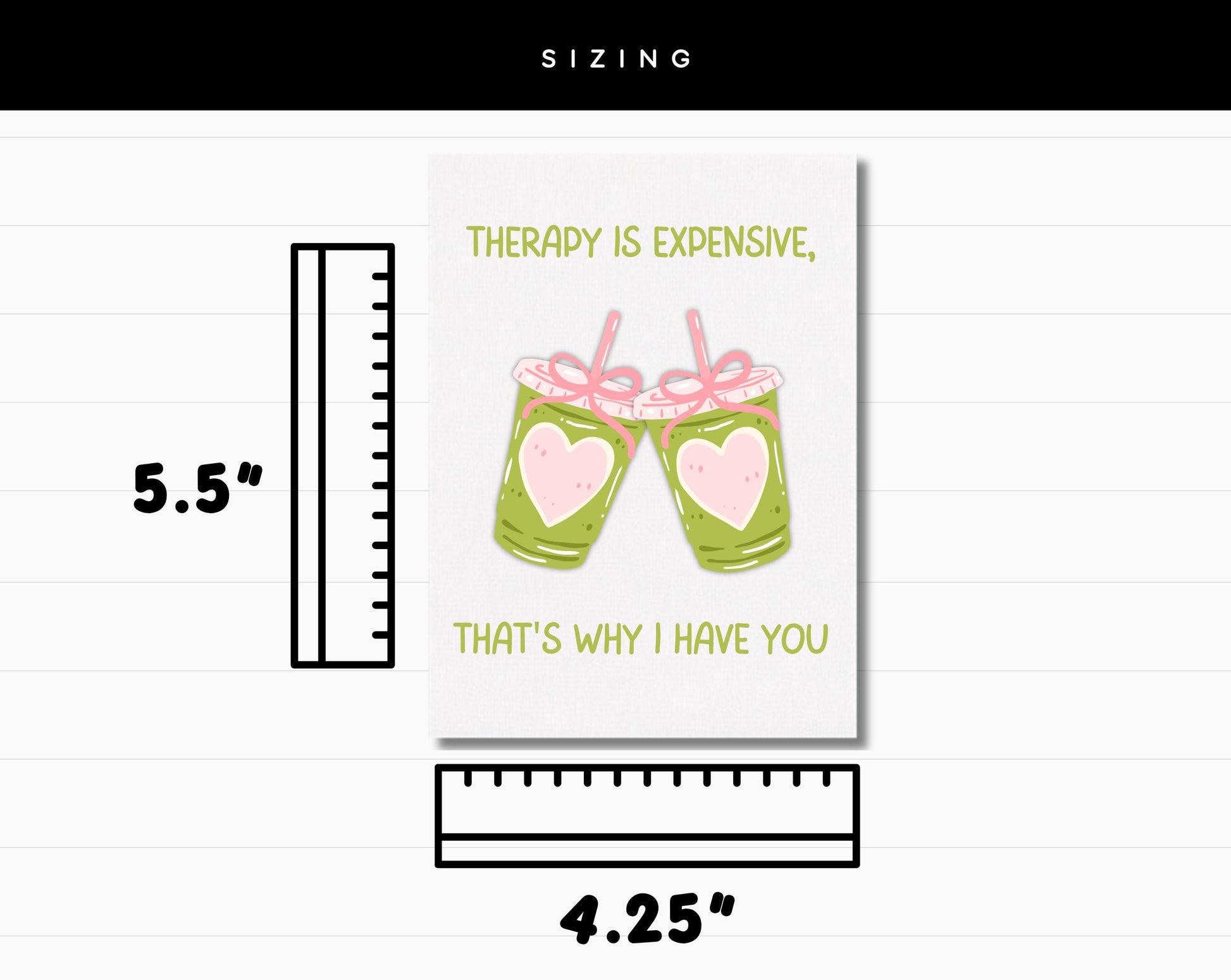 Therapy Is Expensive That's Why I Have You Card