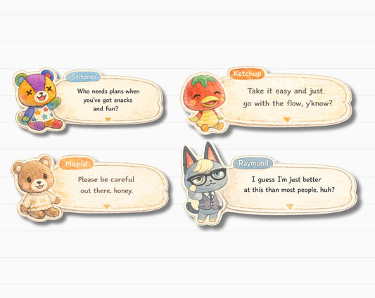 Animal Villager Quotes Sticker Pack Vol 2