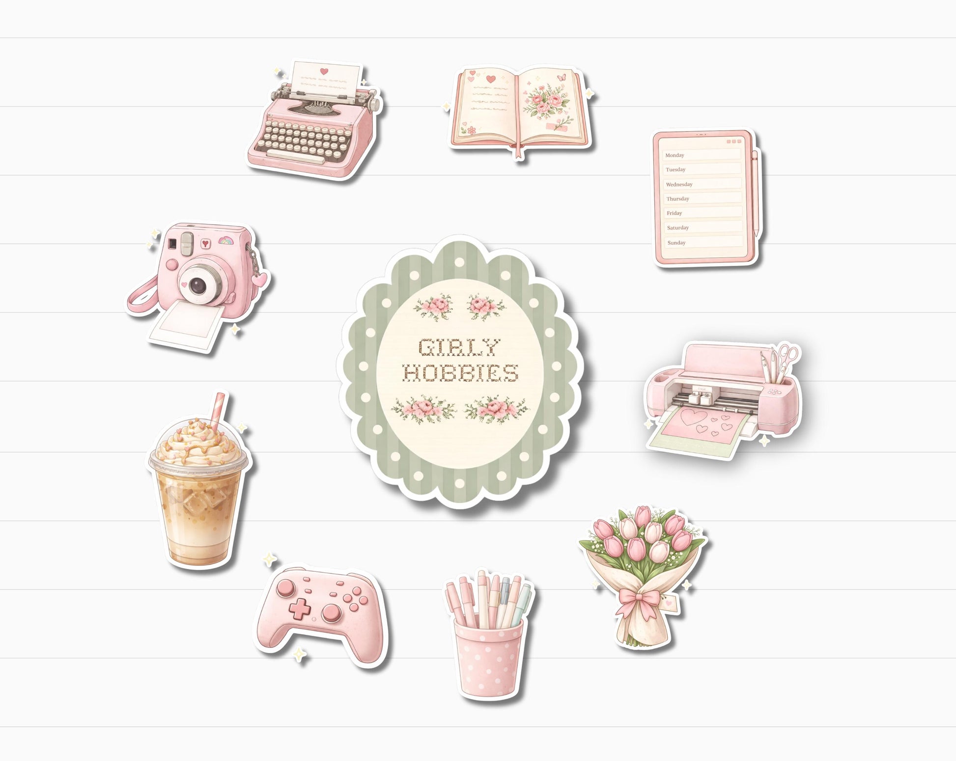 Girly Hobbies Sticker Pack