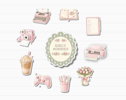 Girly Hobbies Sticker Pack