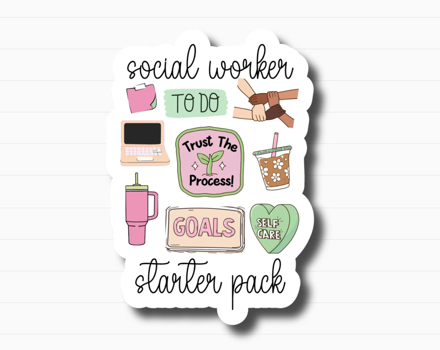 Social Worker Starter Pack Sticker
