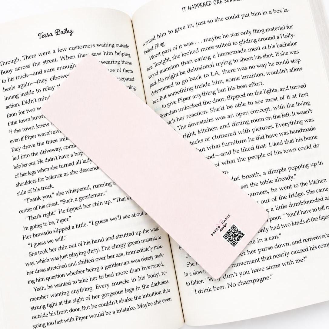 Cool Moms Book Club Linen Bookmark