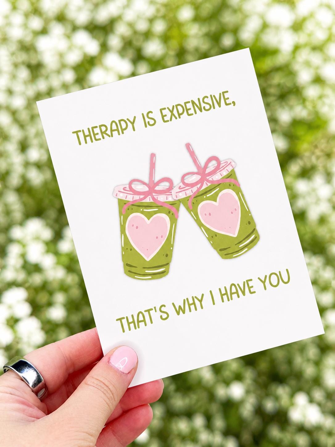 Therapy Is Expensive That's Why I Have You Card