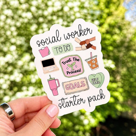 Social Worker Starter Pack Sticker