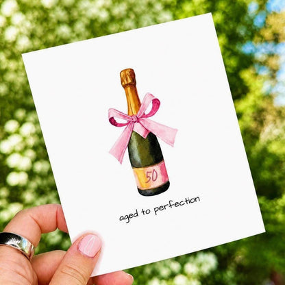 Aged to Perfection Milestone Birthday Card