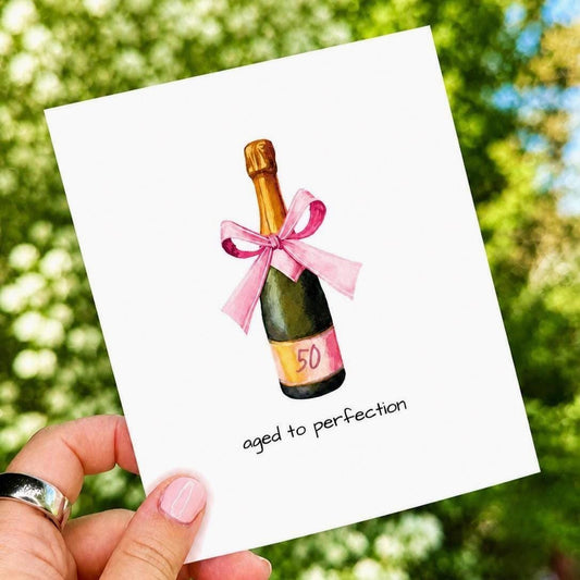 Aged to Perfection Milestone Birthday Card