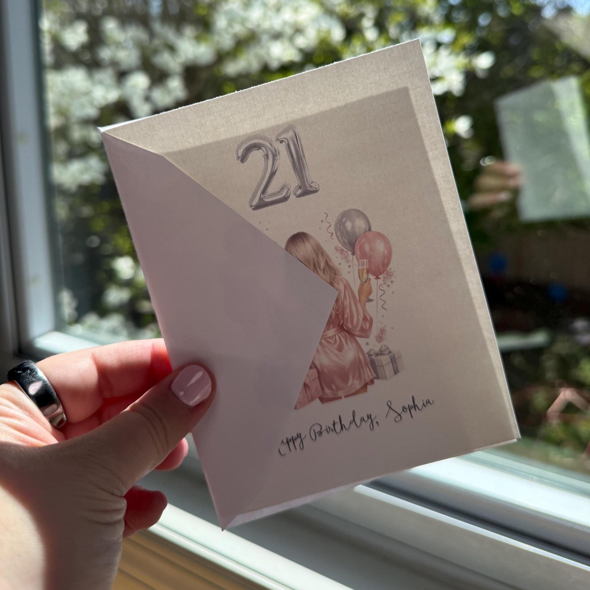Personalized Birthday Greeting Card for Her