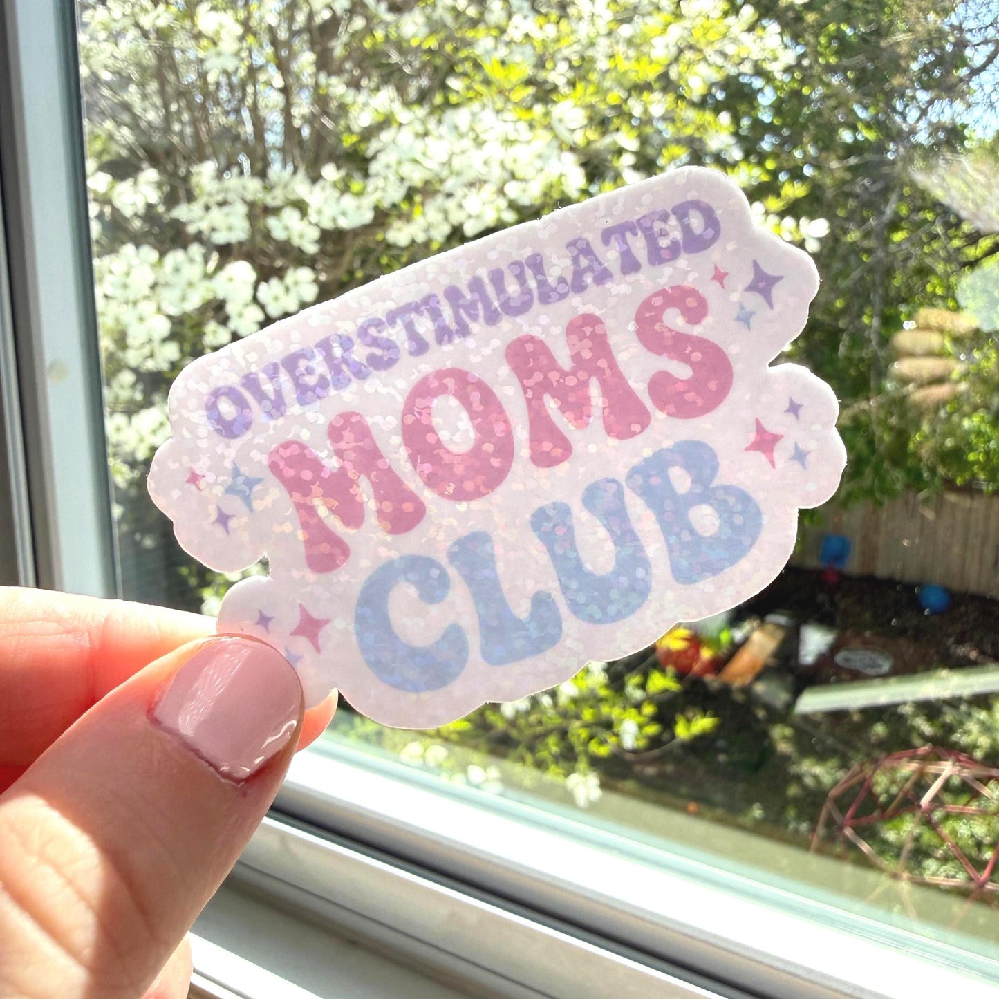 Overstimulated Moms Club Sticker