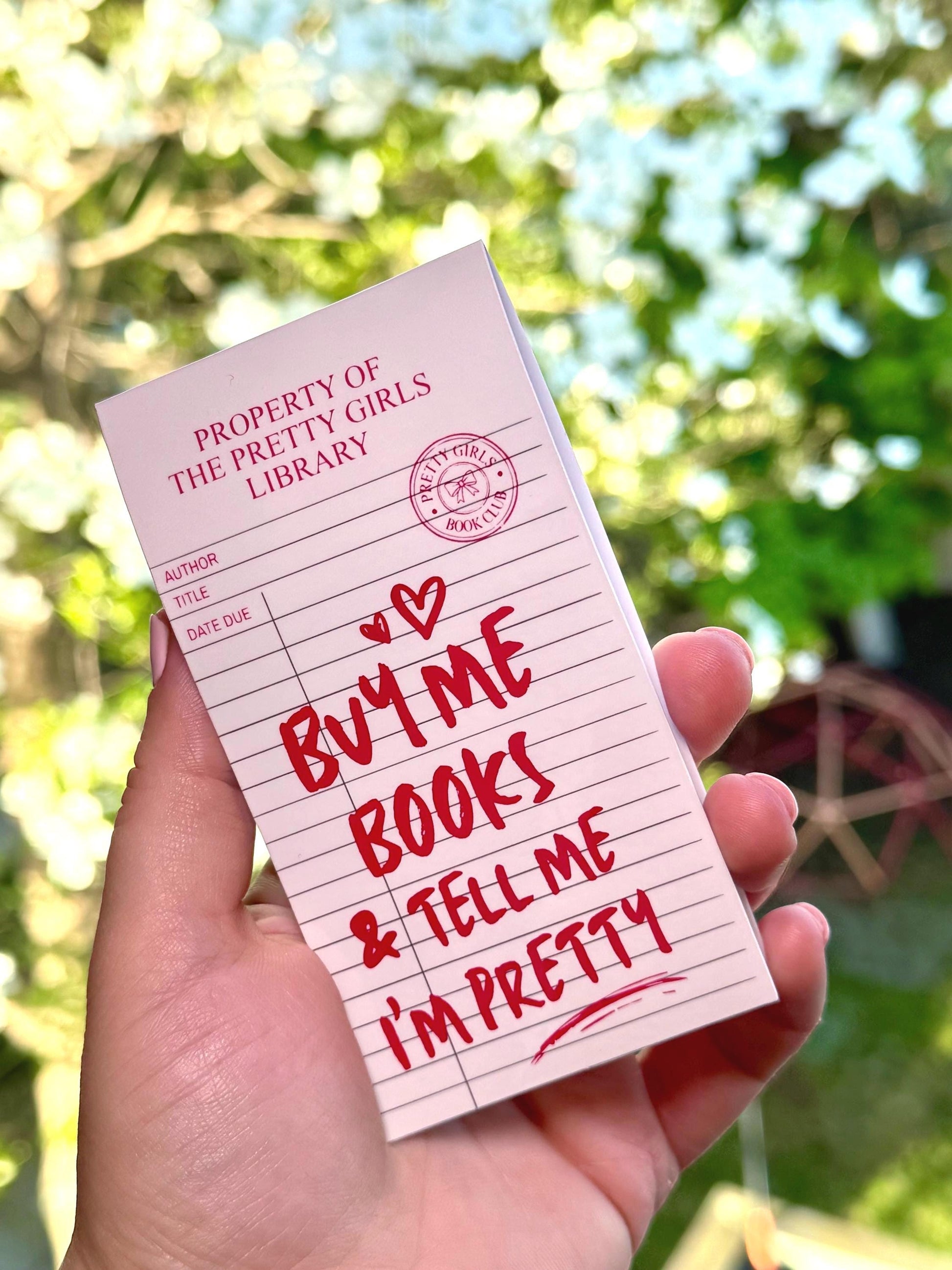 Pretty Girls Library Magnetic Bookmark