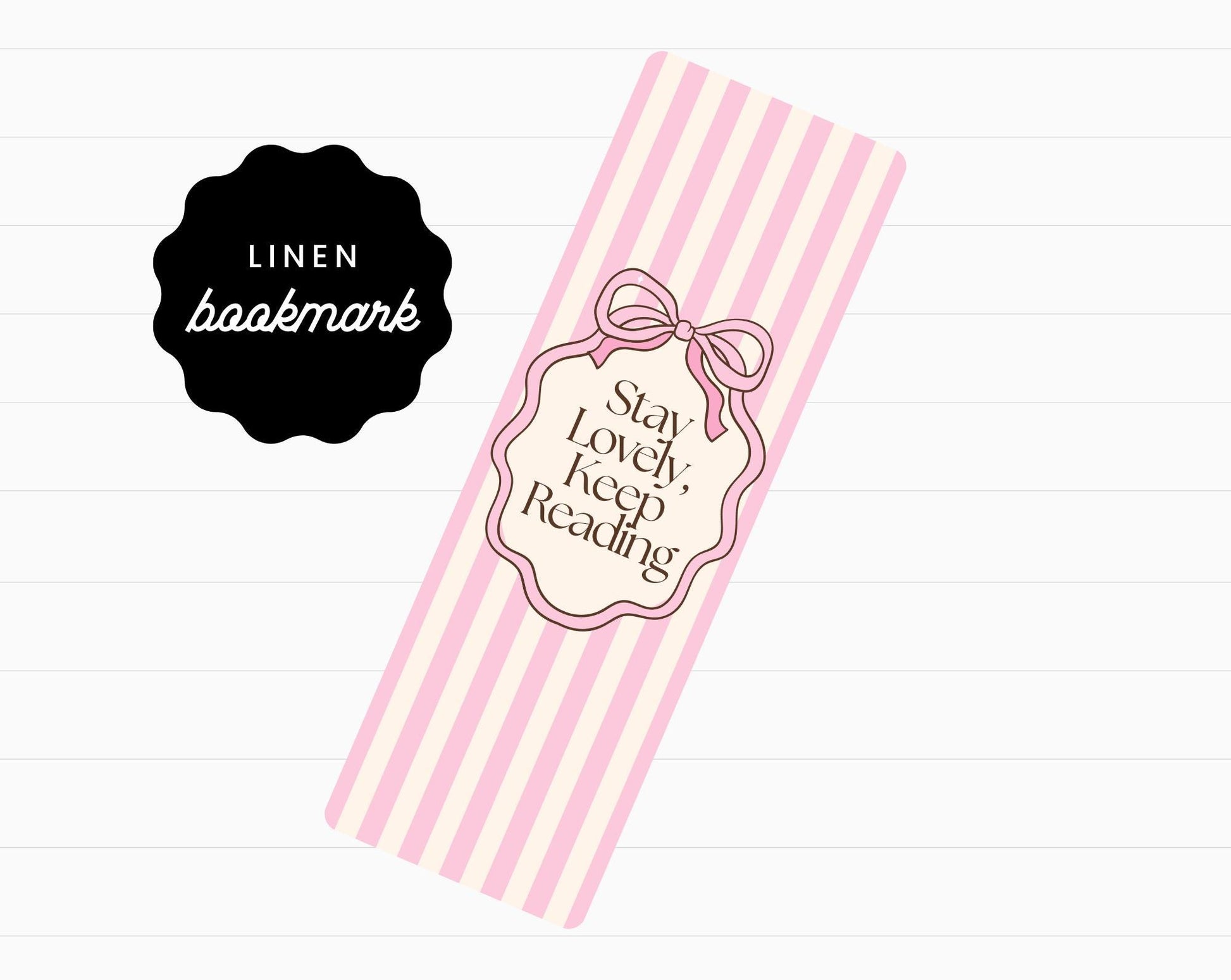 Stay Lovely Keep Reading Bookmark