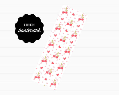 Cherry Bow Bookmark