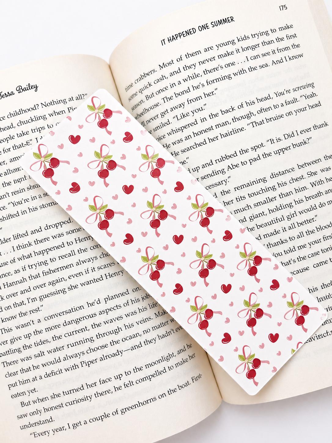 Cherry Bow Bookmark