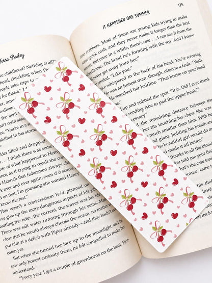 Cherry Bow Bookmark