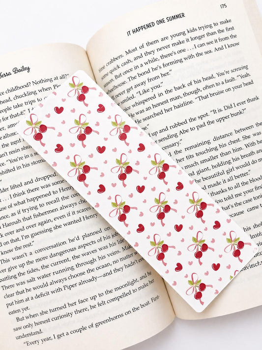 Cherry Bow Bookmark