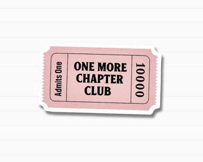 One More Chapter Club Sticker