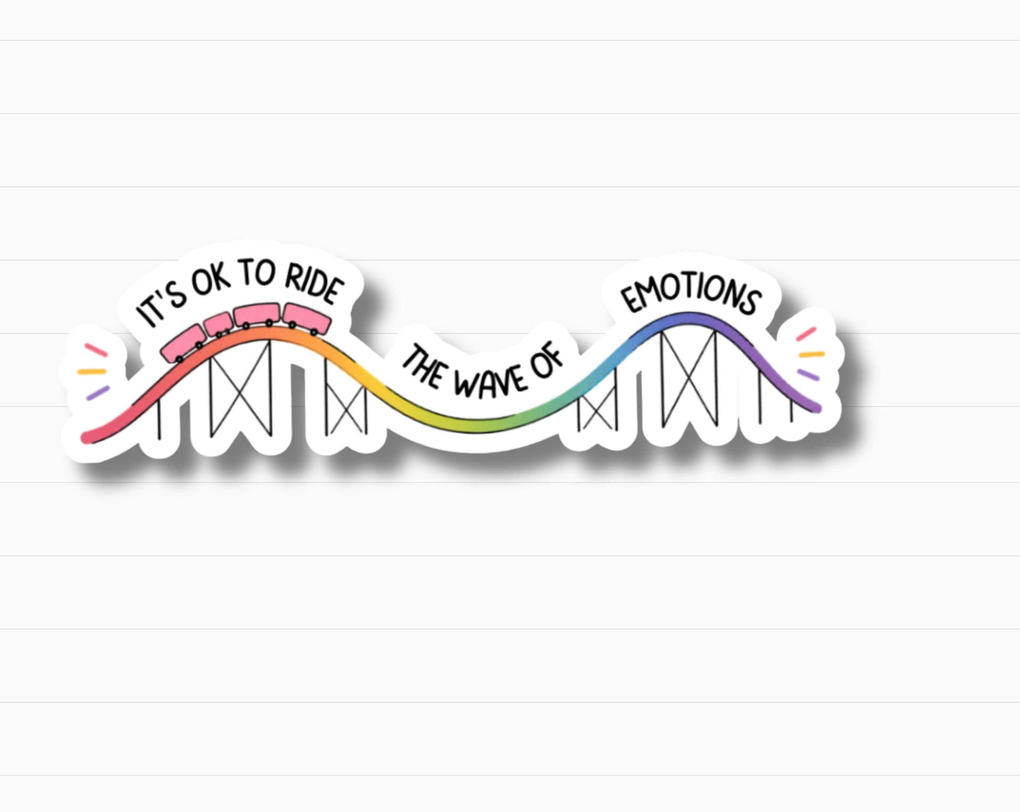 Ride The Wave Of Emotions Sticker