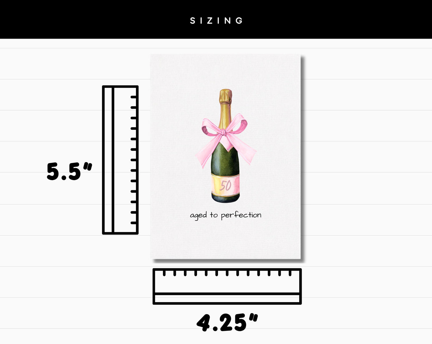 Aged to Perfection Milestone Birthday Card